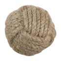 Clayre & Eef Poignée de porte Ø 4 cm Marron Jute Rond