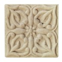 Clayre & Eef Pomello 4x4 cm Beige Ceramica Quadrato