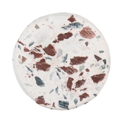 Clayre & Eef Deurknop  Ø 4 cm Beige Bruin Steen Rond