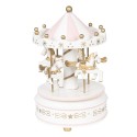 Clayre & Eef Carillon Ø 11x19 cm Bianco Rosa  Plastica Cavallini