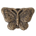 Clayre & Eef Poignée de porte Papillon 8 cm Couleur or Fer