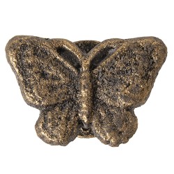 Clayre & Eef Poignée de porte Papillon 8 cm Couleur or Fer