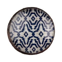Clayre & Eef Pomello Ø 5 cm Blu Ferro Rotondo