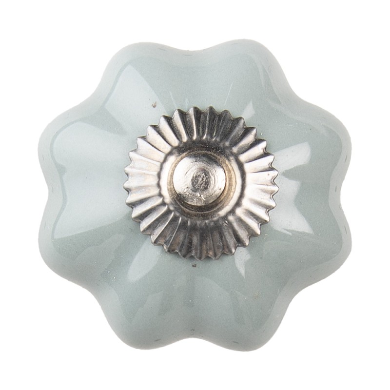Clayre & Eef Türknauf Ø 4 cm Grau Keramik