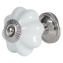 Clayre & Eef Türknauf Ø 4 cm Blau Keramik