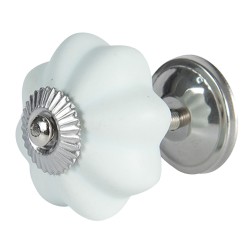 Clayre & Eef Deurknop  Ø 4 cm Blauw Keramiek