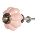 Clayre & Eef Deurknop  Ø 4 cm Roze Keramiek