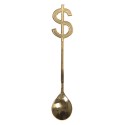 Clayre & Eef Essloffel 15 cm Goldfarbig Metall Dollar