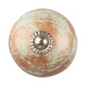 Clayre & Eef Deurknop  Ø 4x4 cm Bruin Keramiek Rond