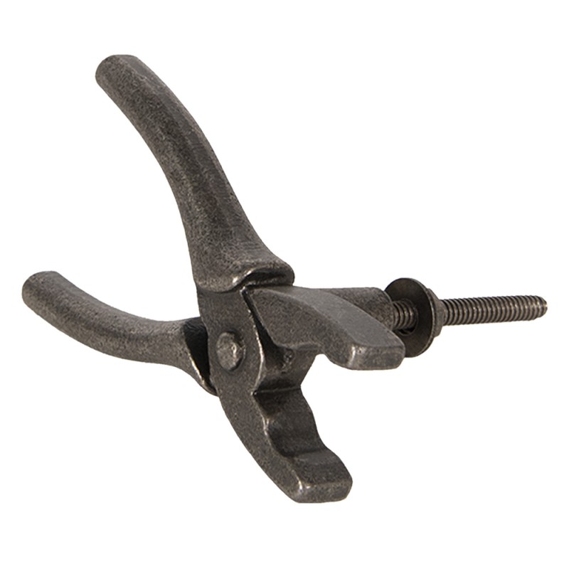 Clayre & Eef Door Knob Pliers 7x3x5 cm Brown Metal