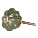 Clayre & Eef Door Knob Ø 4 cm Green Ceramic