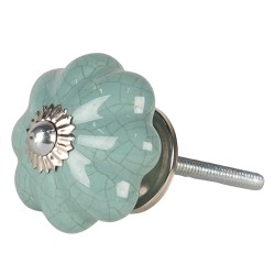 Clayre & Eef Deurknop  Ø 4 cm Groen Keramiek