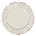 Clayre & Eef Sottopiatti Ø 33 cm Beige Plastica
