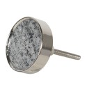 Clayre & Eef Deurknop  Ø 4 cm Grijs Steen Rond
