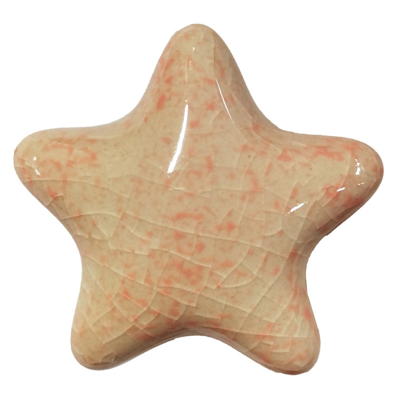 Clayre & Eef Deurknop  4 cm Roze Keramiek