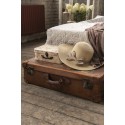 Clayre & Eef Decorative Suitcase Set of 3 30x21x9/25x18x9/20x16x8 cm Beige Cardboard Rectangle Flowers