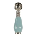Clayre & Eef Door Knob 2x6 cm Blue Ceramic