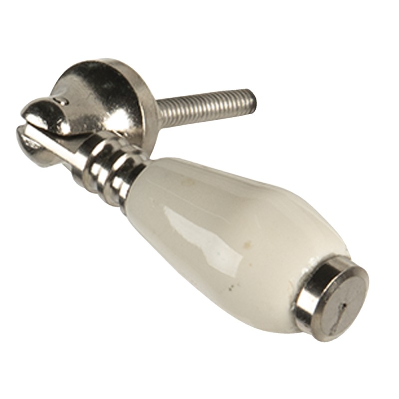 Clayre & Eef Pomello 2x6 cm Beige Ceramica
