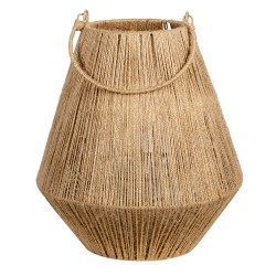Clayre & Eef Lanterna Ø 26x31 cm Marrone Iuta Rotondo