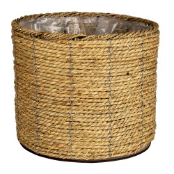 Clayre & Eef Pot de fleurs Ø 30x23 cm Marron Zostère Rond