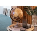 Clayre & Eef Serviersplatte 2er Set Braun Holz Rund