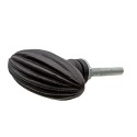 Clayre & Eef Door Knob Set of 4 2x4x5 cm Black Iron