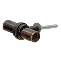 Clayre & Eef Door Knob Set of 4 5x3 cm Brown Iron Rectangle
