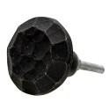 Clayre & Eef Door Knob Set of 4 Ø 4 cm Black Iron Round