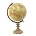 Clayre & Eef Globe 22x35 cm Beige Rose Bois Fer
