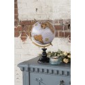 Clayre & Eef Globo 22x37 cm Marrone Legno Ferro Rotondo