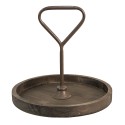 Clayre & Eef Etagère  33 cm Bruin Hout Rond
