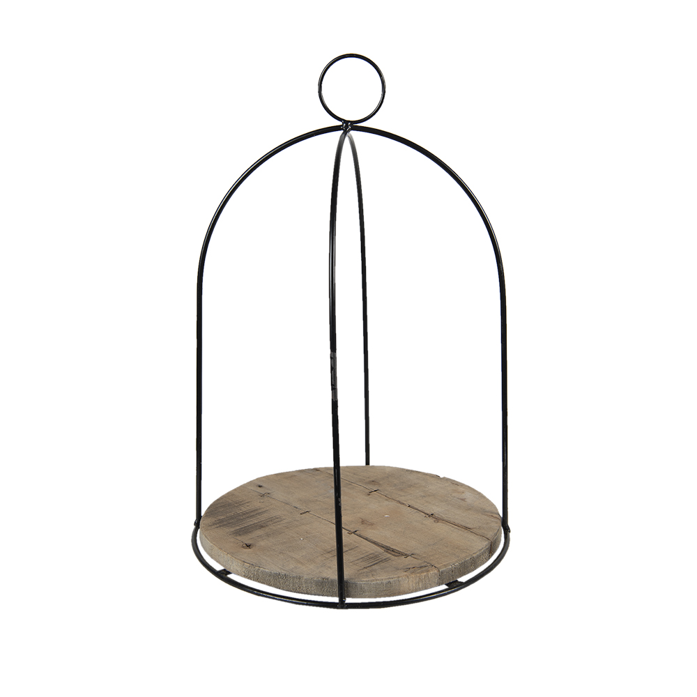 Clayre&Eef PlanthouderØ 28x41 cm Bruin Hout afbeelding