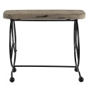 Clayre & Eef Pflanzentischchen 26x16x22 cm Braun Holz Eisen