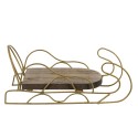 Clayre & Eef Decorazione di Natalizie Slitta 26x13x12 cm Marrone Legno Metallo