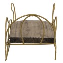 Clayre & Eef Decorazione di Natalizie Slitta 26x13x12 cm Marrone Legno Metallo