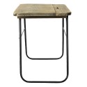 Clayre & Eef Plant Table 46x26x33 cm Brown Wood Metal Rectangle