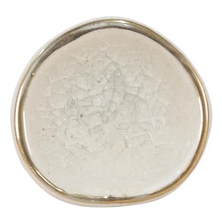 Clayre & Eef Pomello 4 cm Bianco Color oro Ceramica