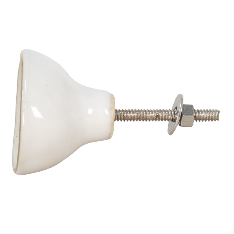Clayre & Eef Pomello 4 cm Bianco Color oro Ceramica