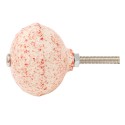 Clayre & Eef Door Knob Ø 4 cm Red Ceramic
