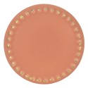 Clayre & Eef Pomello Ø 4 cm Arancione Color oro Ceramica