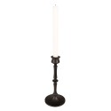Clayre & Eef Kerzenständer 23 cm Schwarz Aluminium