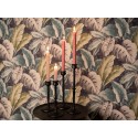 Clayre & Eef Candle holder 21 cm Black Aluminium