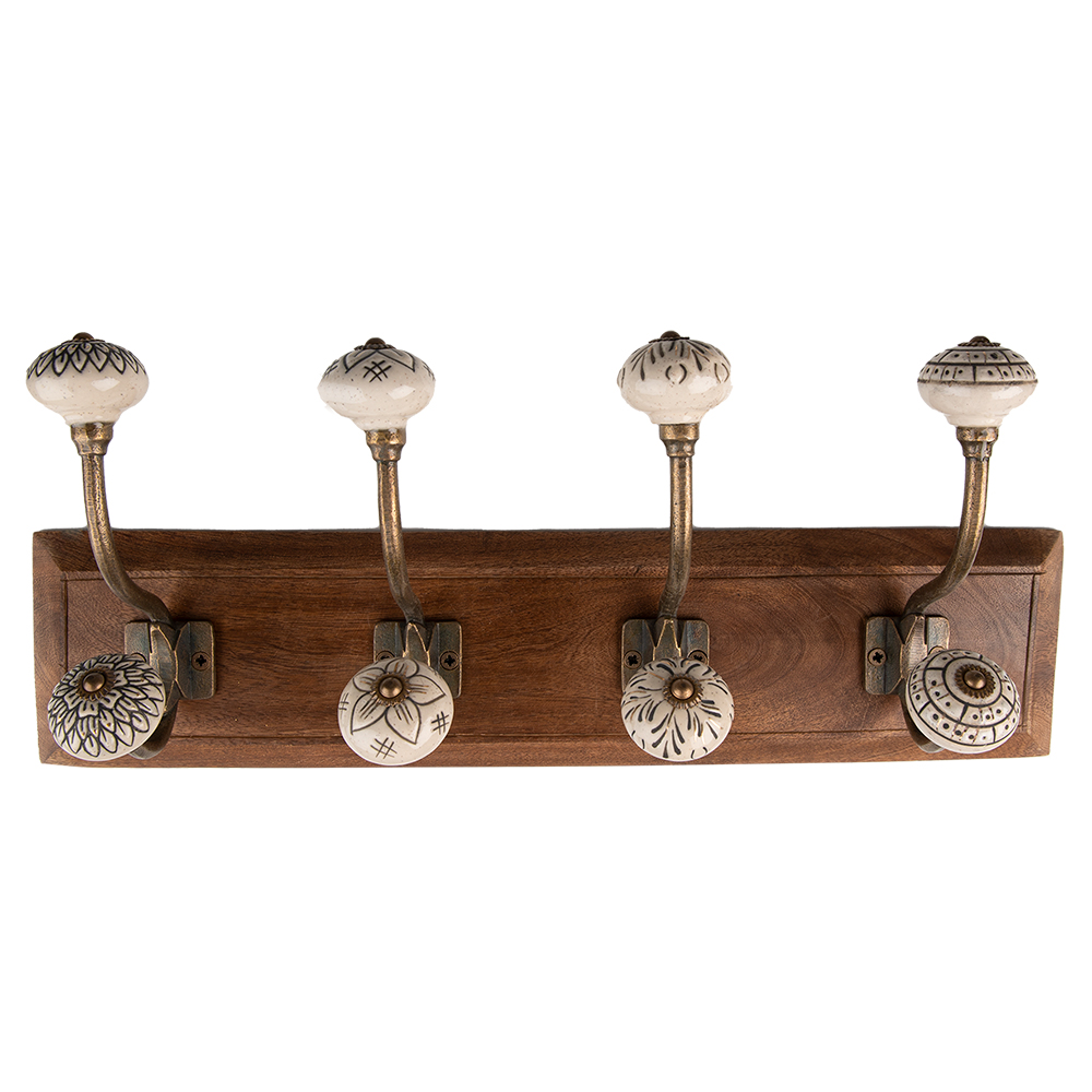 45x11x17 cm Marrone Beige Legno