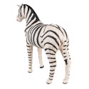 Clayre & Eef Figur Zebra 44 cm Schwarz Weiß Papier Eisen Textil