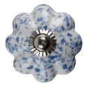 Clayre & Eef Pomello Ø 4 cm Blu Bianco  Ceramica