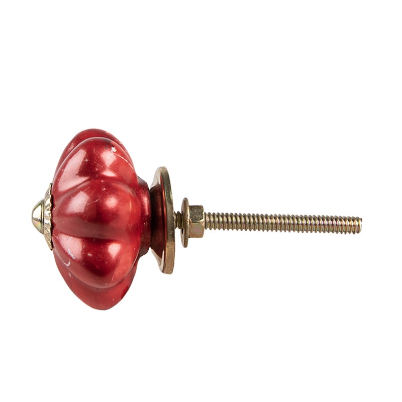 Clayre & Eef Pomello Ø 4 cm Rosso Ceramica