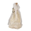 Clayre & Eef Decorazione di Natalizie Angelo 46 cm Bianco Tessuto su plastica
