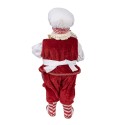 Clayre & Eef Figur Weihnachtsmann 28 cm Rot Kunststoff