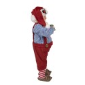 Clayre & Eef Beeld Kerstman 28 cm Rood Kunststof
