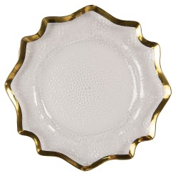 Clayre & Eef Unterteller Ø 33 cm Transparant Kunststoff